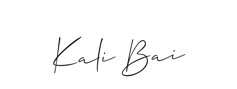 How to Draw Kali Bai signature style? Allison_Script is a latest design signature styles for name Kali Bai. Kali Bai signature style 2 images and pictures png