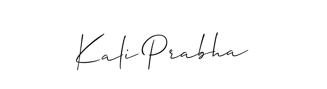 Create a beautiful signature design for name Kali Prabha. With this signature (Allison_Script) fonts, you can make a handwritten signature for free. Kali Prabha signature style 2 images and pictures png