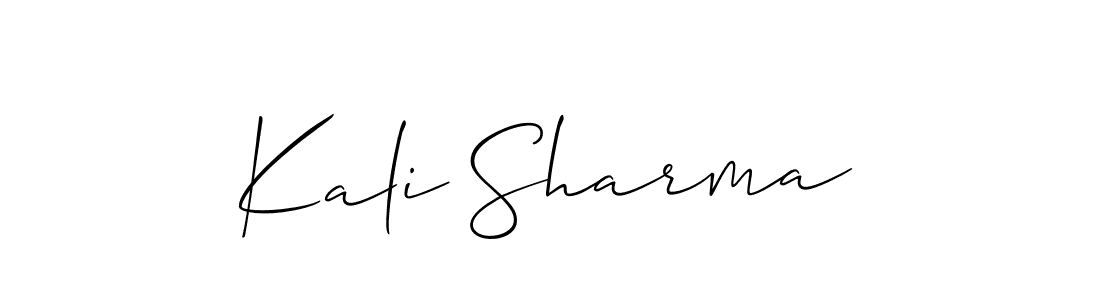 Also You can easily find your signature by using the search form. We will create Kali Sharma name handwritten signature images for you free of cost using Allison_Script sign style. Kali Sharma signature style 2 images and pictures png