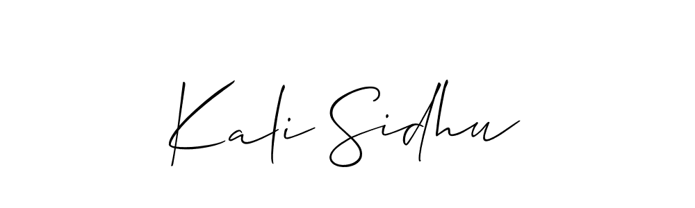 You should practise on your own different ways (Allison_Script) to write your name (Kali Sidhu) in signature. don't let someone else do it for you. Kali Sidhu signature style 2 images and pictures png