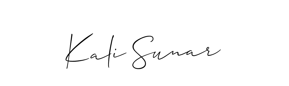 How to make Kali Sunar signature? Allison_Script is a professional autograph style. Create handwritten signature for Kali Sunar name. Kali Sunar signature style 2 images and pictures png