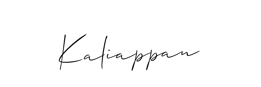 Kaliappan stylish signature style. Best Handwritten Sign (Allison_Script) for my name. Handwritten Signature Collection Ideas for my name Kaliappan. Kaliappan signature style 2 images and pictures png