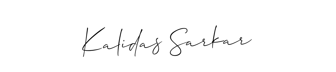 This is the best signature style for the Kalidas Sarkar name. Also you like these signature font (Allison_Script). Mix name signature. Kalidas Sarkar signature style 2 images and pictures png