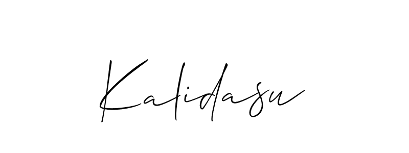 Allison_Script is a professional signature style that is perfect for those who want to add a touch of class to their signature. It is also a great choice for those who want to make their signature more unique. Get Kalidasu name to fancy signature for free. Kalidasu signature style 2 images and pictures png