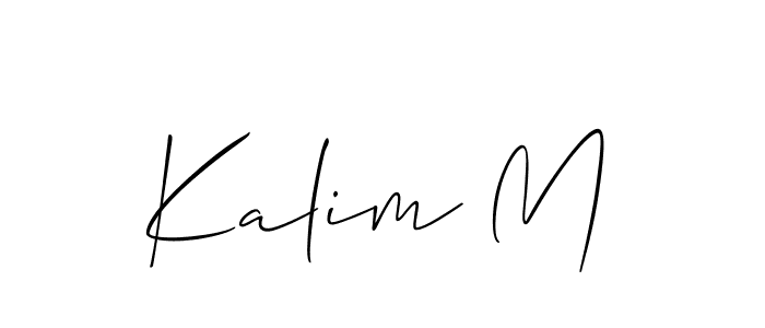 Once you've used our free online signature maker to create your best signature Allison_Script style, it's time to enjoy all of the benefits that Kalim M name signing documents. Kalim M signature style 2 images and pictures png