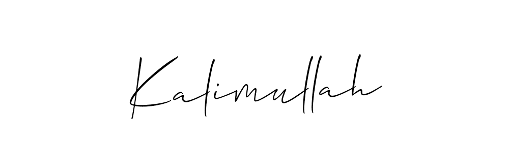 How to make Kalimullah name signature. Use Allison_Script style for creating short signs online. This is the latest handwritten sign. Kalimullah signature style 2 images and pictures png