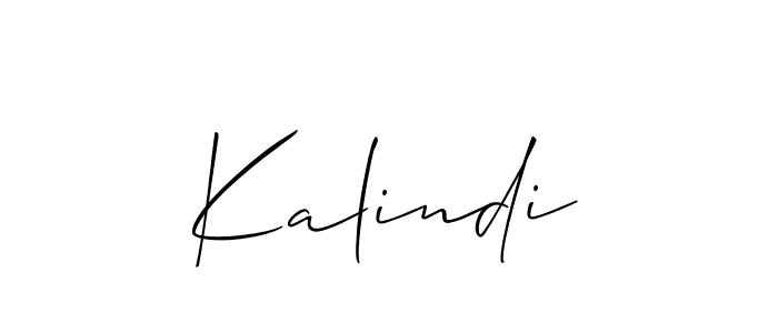 How to make Kalindi signature? Allison_Script is a professional autograph style. Create handwritten signature for Kalindi name. Kalindi signature style 2 images and pictures png