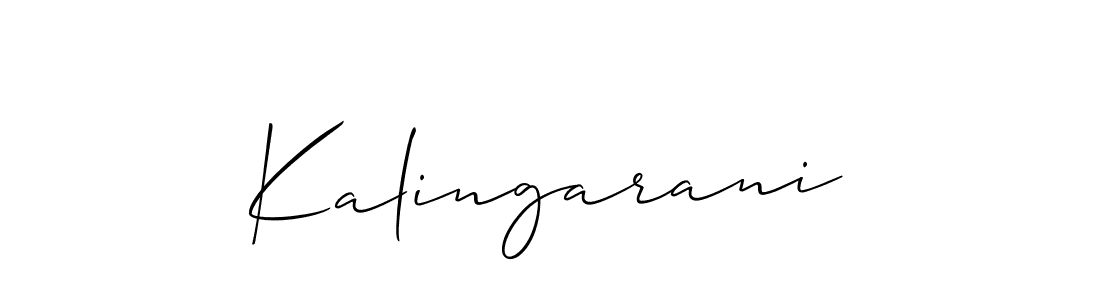 How to make Kalingarani name signature. Use Allison_Script style for creating short signs online. This is the latest handwritten sign. Kalingarani signature style 2 images and pictures png