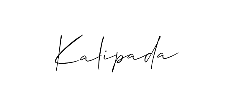 Similarly Allison_Script is the best handwritten signature design. Signature creator online .You can use it as an online autograph creator for name Kalipada. Kalipada signature style 2 images and pictures png