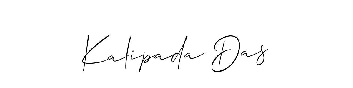 You should practise on your own different ways (Allison_Script) to write your name (Kalipada Das) in signature. don't let someone else do it for you. Kalipada Das signature style 2 images and pictures png