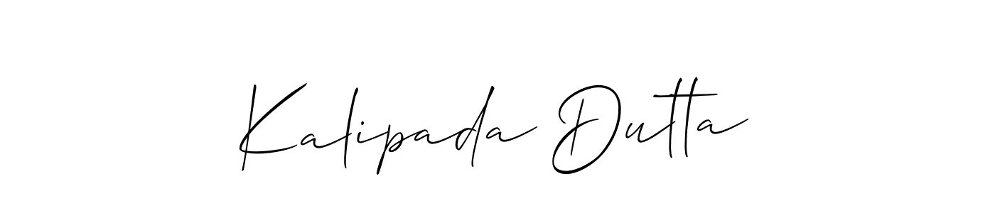 How to make Kalipada Dutta name signature. Use Allison_Script style for creating short signs online. This is the latest handwritten sign. Kalipada Dutta signature style 2 images and pictures png