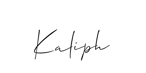 How to Draw Kaliph signature style? Allison_Script is a latest design signature styles for name Kaliph. Kaliph signature style 2 images and pictures png