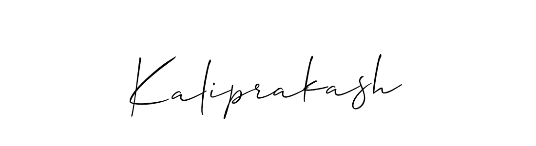 How to Draw Kaliprakash signature style? Allison_Script is a latest design signature styles for name Kaliprakash. Kaliprakash signature style 2 images and pictures png