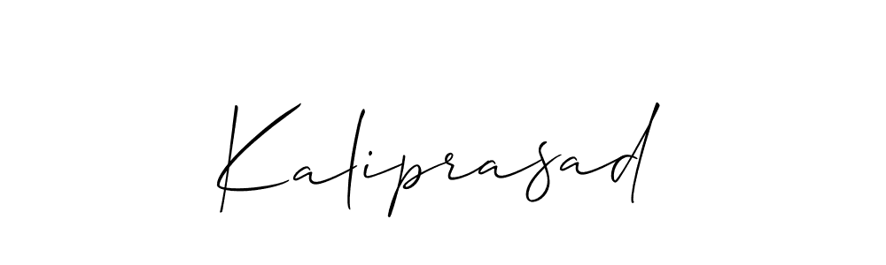 if you are searching for the best signature style for your name Kaliprasad. so please give up your signature search. here we have designed multiple signature styles  using Allison_Script. Kaliprasad signature style 2 images and pictures png