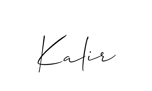 Allison_Script is a professional signature style that is perfect for those who want to add a touch of class to their signature. It is also a great choice for those who want to make their signature more unique. Get Kalir name to fancy signature for free. Kalir signature style 2 images and pictures png