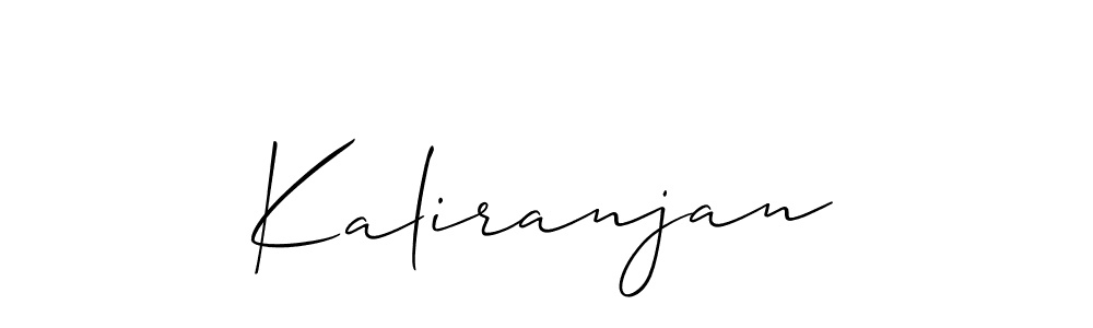 How to make Kaliranjan name signature. Use Allison_Script style for creating short signs online. This is the latest handwritten sign. Kaliranjan signature style 2 images and pictures png