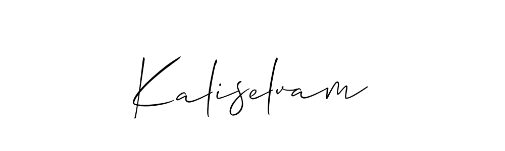 Best and Professional Signature Style for Kaliselvam. Allison_Script Best Signature Style Collection. Kaliselvam signature style 2 images and pictures png
