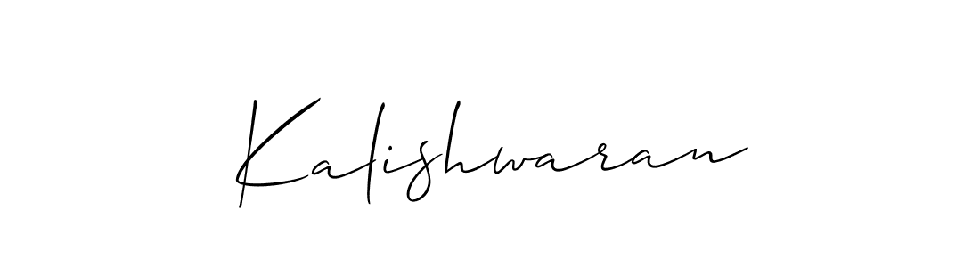 Allison_Script is a professional signature style that is perfect for those who want to add a touch of class to their signature. It is also a great choice for those who want to make their signature more unique. Get Kalishwaran name to fancy signature for free. Kalishwaran signature style 2 images and pictures png
