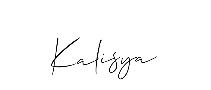 Make a short Kalisya signature style. Manage your documents anywhere anytime using Allison_Script. Create and add eSignatures, submit forms, share and send files easily. Kalisya signature style 2 images and pictures png