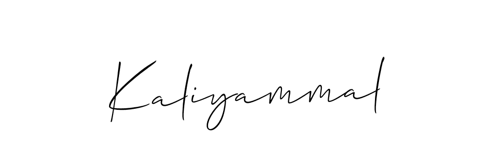 Also You can easily find your signature by using the search form. We will create Kaliyammal name handwritten signature images for you free of cost using Allison_Script sign style. Kaliyammal signature style 2 images and pictures png