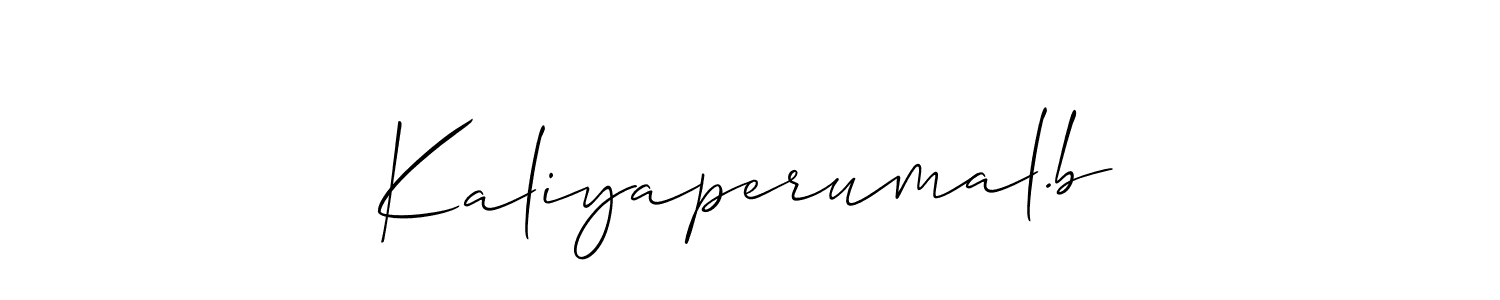 Once you've used our free online signature maker to create your best signature Allison_Script style, it's time to enjoy all of the benefits that Kaliyaperumal.b name signing documents. Kaliyaperumal.b signature style 2 images and pictures png
