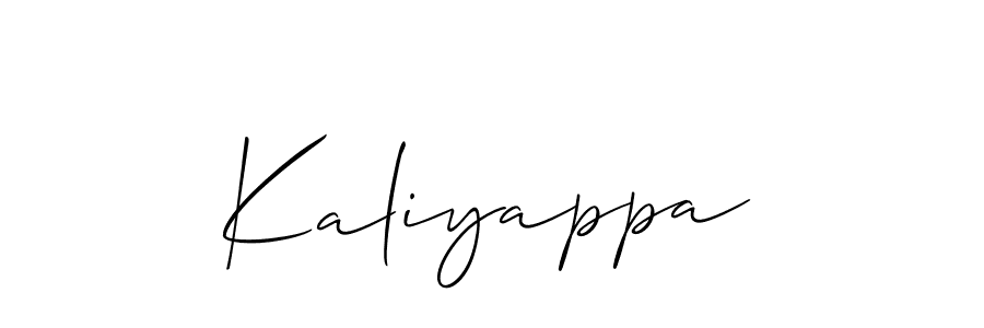 Also You can easily find your signature by using the search form. We will create Kaliyappa name handwritten signature images for you free of cost using Allison_Script sign style. Kaliyappa signature style 2 images and pictures png