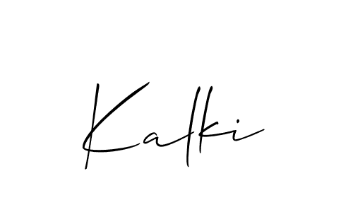 if you are searching for the best signature style for your name Kalki. so please give up your signature search. here we have designed multiple signature styles  using Allison_Script. Kalki signature style 2 images and pictures png