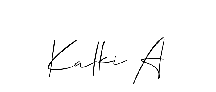 This is the best signature style for the Kalki A name. Also you like these signature font (Allison_Script). Mix name signature. Kalki A signature style 2 images and pictures png