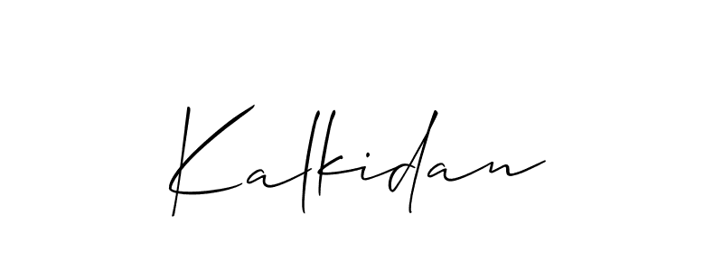 Make a beautiful signature design for name Kalkidan. Use this online signature maker to create a handwritten signature for free. Kalkidan signature style 2 images and pictures png