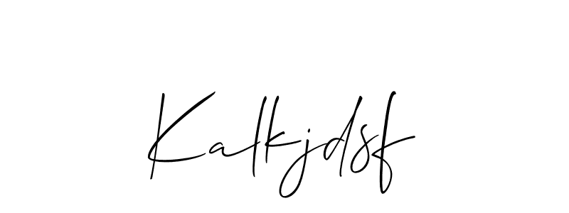 Also we have Kalkjdsf;lkj name is the best signature style. Create professional handwritten signature collection using Allison_Script autograph style. Kalkjdsf;lkj signature style 2 images and pictures png