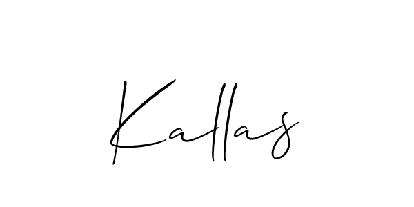 How to make Kallas name signature. Use Allison_Script style for creating short signs online. This is the latest handwritten sign. Kallas signature style 2 images and pictures png