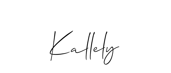 How to make Kallely name signature. Use Allison_Script style for creating short signs online. This is the latest handwritten sign. Kallely signature style 2 images and pictures png