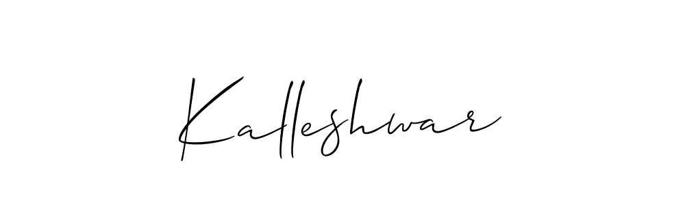 if you are searching for the best signature style for your name Kalleshwar. so please give up your signature search. here we have designed multiple signature styles  using Allison_Script. Kalleshwar signature style 2 images and pictures png