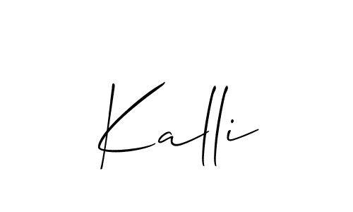 You should practise on your own different ways (Allison_Script) to write your name (Kalli) in signature. don't let someone else do it for you. Kalli signature style 2 images and pictures png