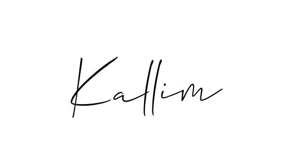 Similarly Allison_Script is the best handwritten signature design. Signature creator online .You can use it as an online autograph creator for name Kallim. Kallim signature style 2 images and pictures png