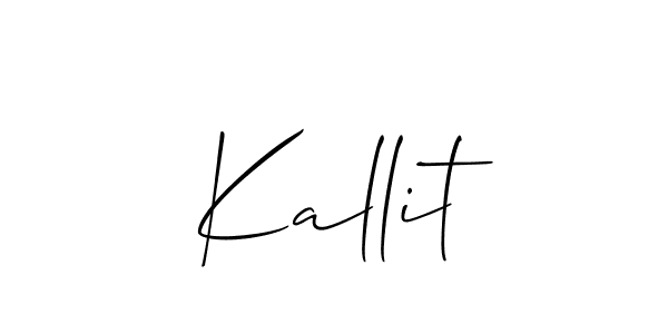 Also we have Kallit name is the best signature style. Create professional handwritten signature collection using Allison_Script autograph style. Kallit signature style 2 images and pictures png