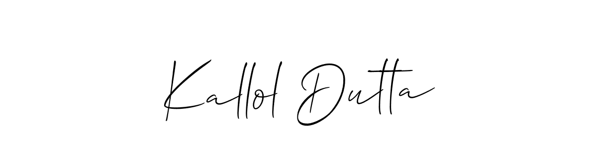 Make a short Kallol Dutta signature style. Manage your documents anywhere anytime using Allison_Script. Create and add eSignatures, submit forms, share and send files easily. Kallol Dutta signature style 2 images and pictures png