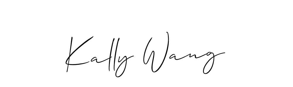 Here are the top 10 professional signature styles for the name Kally Wang. These are the best autograph styles you can use for your name. Kally Wang signature style 2 images and pictures png