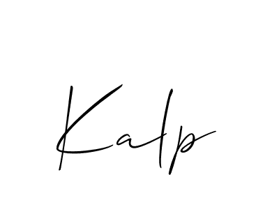 Similarly Allison_Script is the best handwritten signature design. Signature creator online .You can use it as an online autograph creator for name Kalp. Kalp signature style 2 images and pictures png