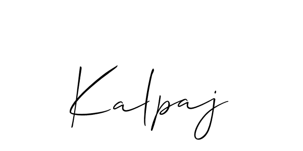 It looks lik you need a new signature style for name Kalpaj. Design unique handwritten (Allison_Script) signature with our free signature maker in just a few clicks. Kalpaj signature style 2 images and pictures png