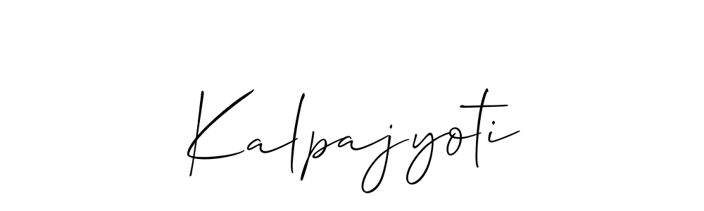 if you are searching for the best signature style for your name Kalpajyoti. so please give up your signature search. here we have designed multiple signature styles  using Allison_Script. Kalpajyoti signature style 2 images and pictures png