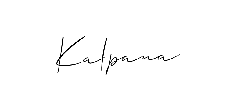 Also we have Kalpana  name is the best signature style. Create professional handwritten signature collection using Allison_Script autograph style. Kalpana  signature style 2 images and pictures png