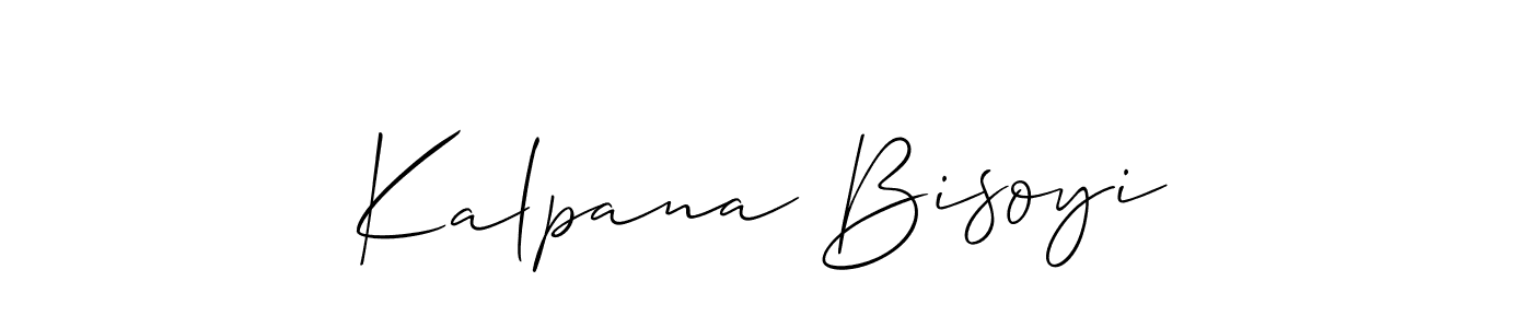 Also we have Kalpana Bisoyi name is the best signature style. Create professional handwritten signature collection using Allison_Script autograph style. Kalpana Bisoyi signature style 2 images and pictures png