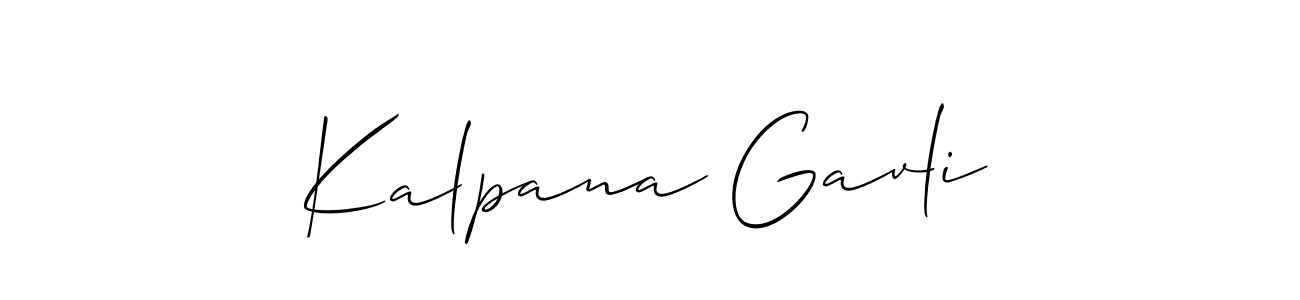 You should practise on your own different ways (Allison_Script) to write your name (Kalpana Gavli) in signature. don't let someone else do it for you. Kalpana Gavli signature style 2 images and pictures png