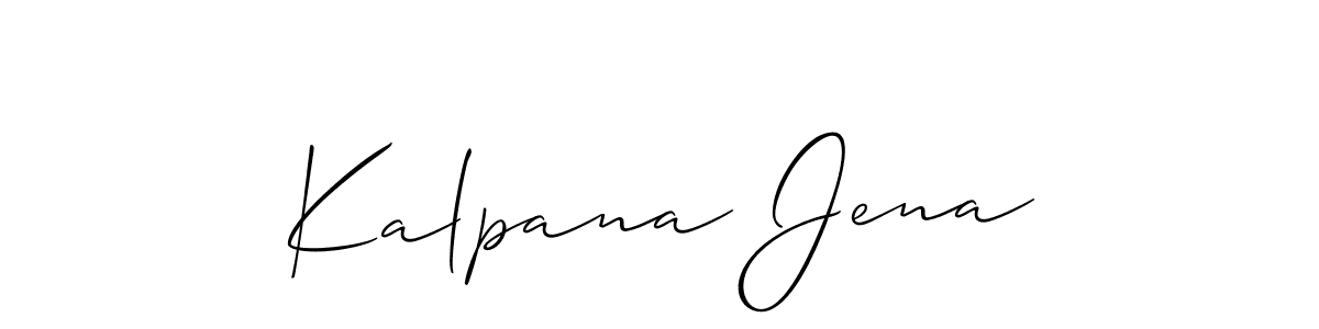 Similarly Allison_Script is the best handwritten signature design. Signature creator online .You can use it as an online autograph creator for name Kalpana Jena. Kalpana Jena signature style 2 images and pictures png