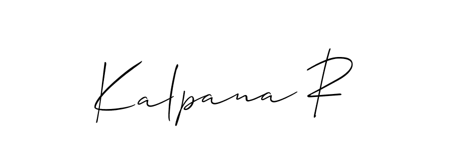 Design your own signature with our free online signature maker. With this signature software, you can create a handwritten (Allison_Script) signature for name Kalpana R. Kalpana R signature style 2 images and pictures png