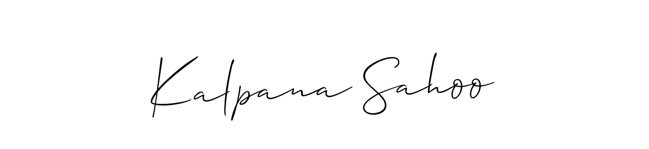 Kalpana Sahoo stylish signature style. Best Handwritten Sign (Allison_Script) for my name. Handwritten Signature Collection Ideas for my name Kalpana Sahoo. Kalpana Sahoo signature style 2 images and pictures png