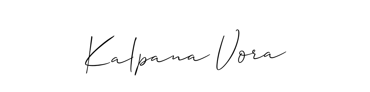 Also You can easily find your signature by using the search form. We will create Kalpana Vora name handwritten signature images for you free of cost using Allison_Script sign style. Kalpana Vora signature style 2 images and pictures png