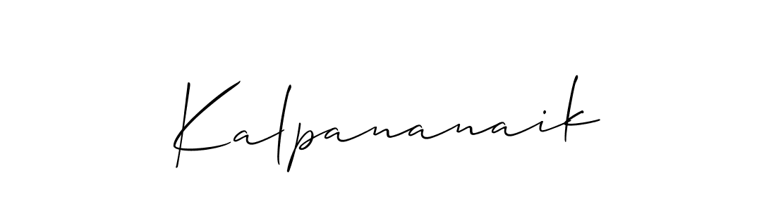 How to make Kalpananaik signature? Allison_Script is a professional autograph style. Create handwritten signature for Kalpananaik name. Kalpananaik signature style 2 images and pictures png
