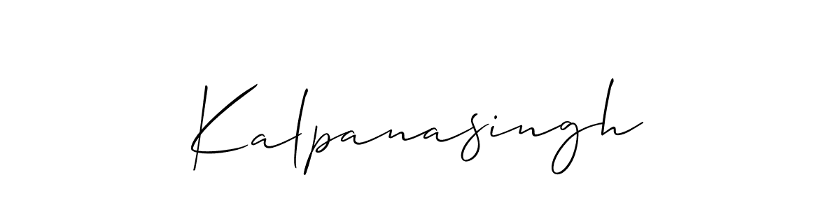 How to Draw Kalpanasingh signature style? Allison_Script is a latest design signature styles for name Kalpanasingh. Kalpanasingh signature style 2 images and pictures png